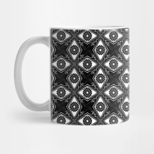 Monochrome cross pattern Mug